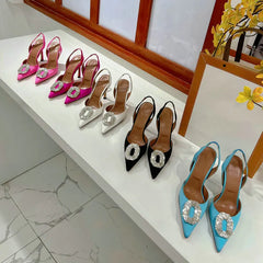 Women Rhinestone High Heels
