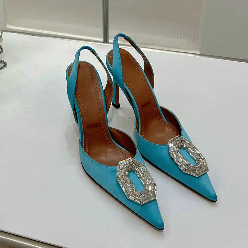 Women Rhinestone High Heels