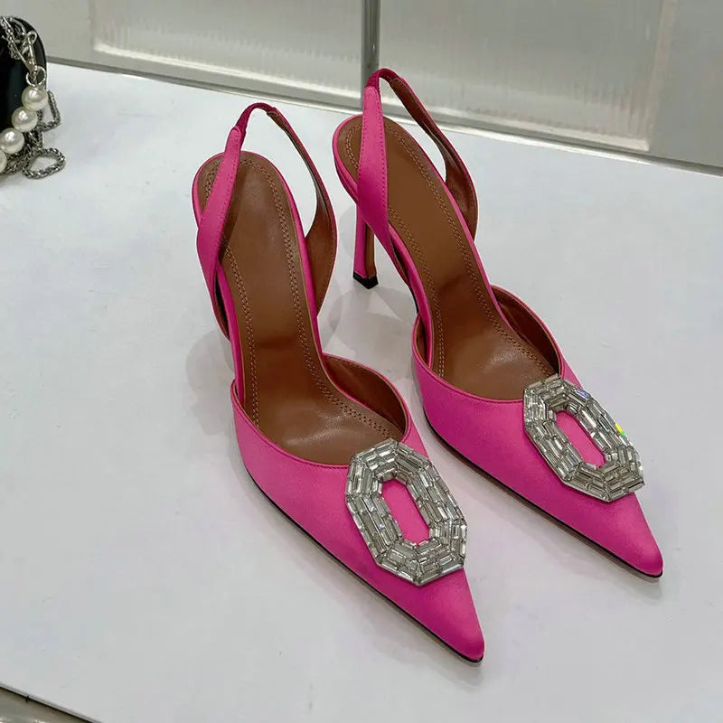 Women Rhinestone High Heels