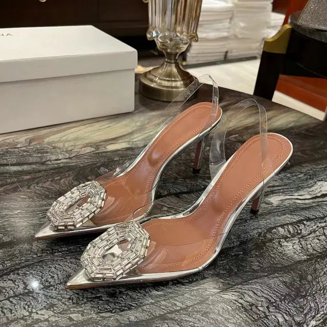 Women Rhinestone High Heels