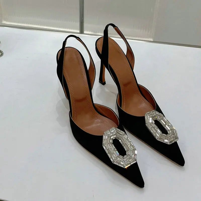 Women Rhinestone High Heels