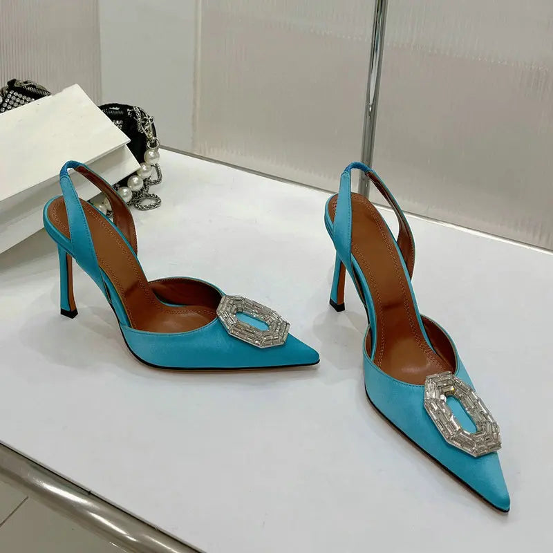 Women Rhinestone High Heels