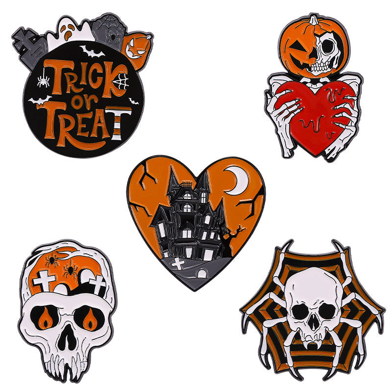 Halloween Skull Alphabet Pins