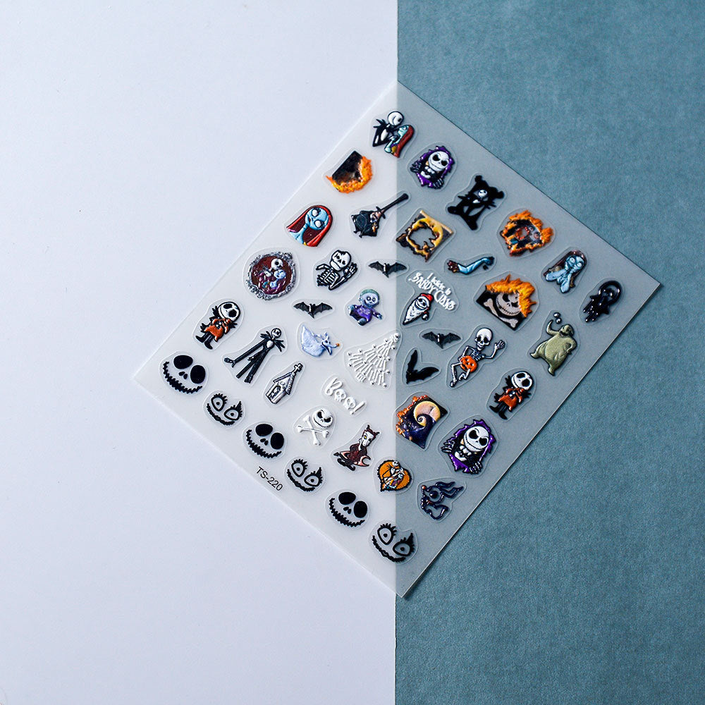 Dark Halloween 5D Nail Art Sticker