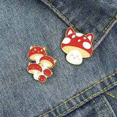 Cute Mushrooms Pins