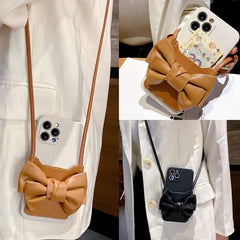 Bowknot Card Case Phone Case