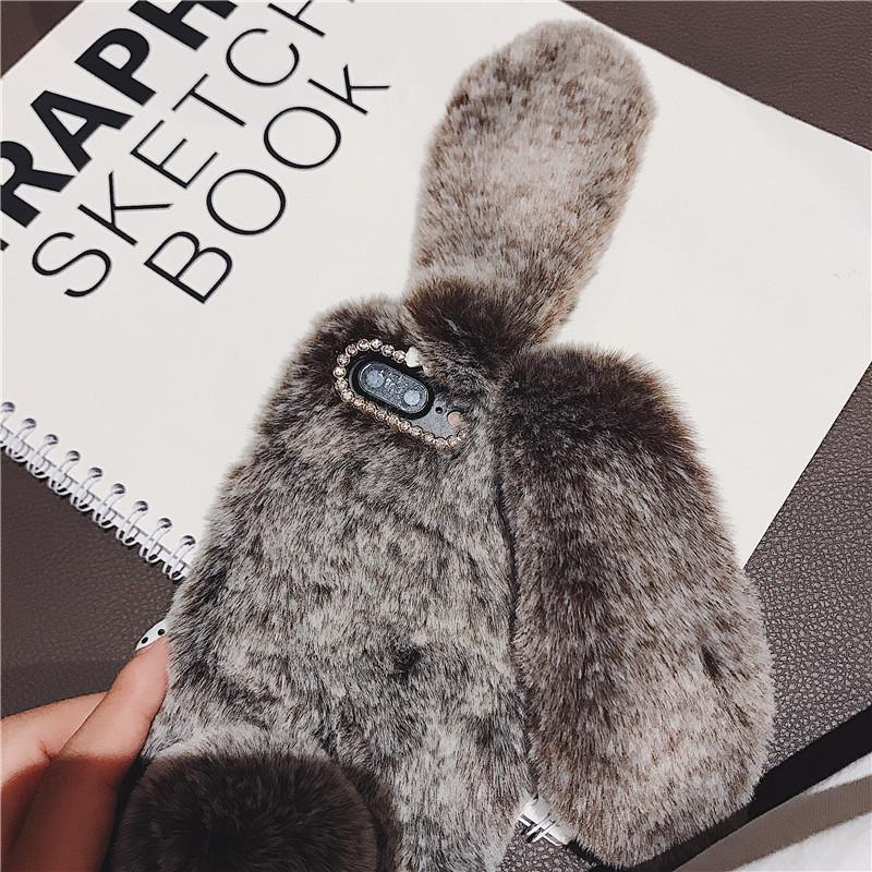 Rabbit Ear Plush Phone Case