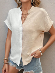 Two-Tone Button Down Shirt