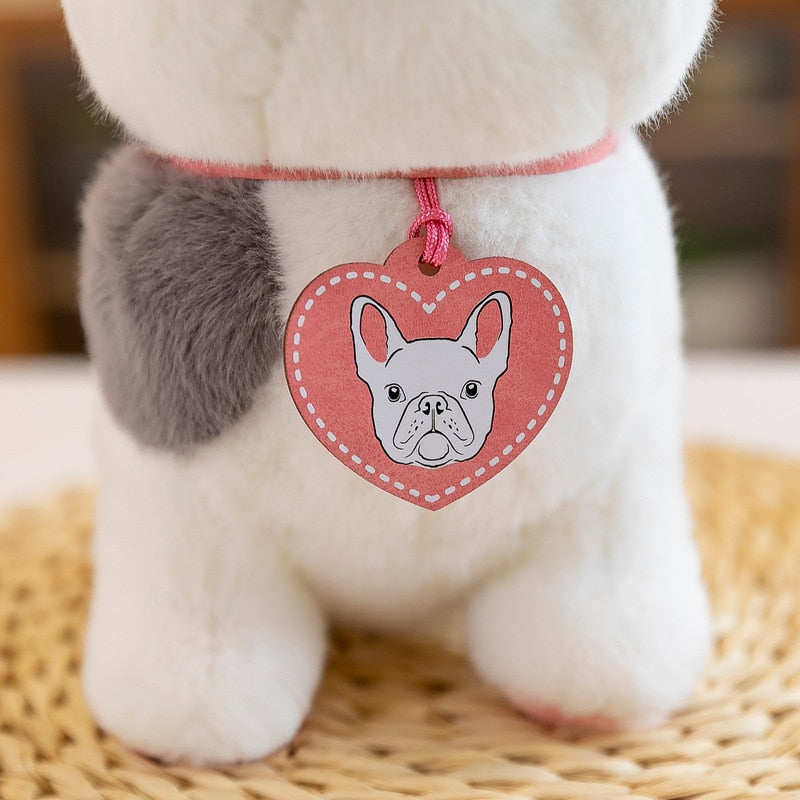 25cm Cute Imitation Puppy Plush Toys / Labrador Dolls / Bulldog Dolls / Children's Birthday Gifts / Home Decoration Ornaments