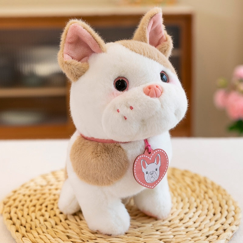 25cm Cute Imitation Puppy Plush Toys / Labrador Dolls / Bulldog Dolls / Children's Birthday Gifts / Home Decoration Ornaments