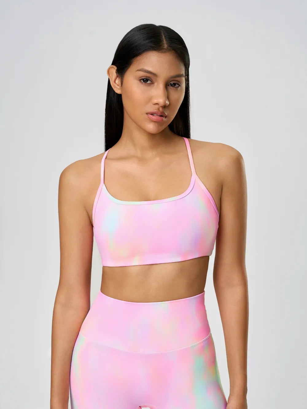 Crisscross Back Cami with Detachable Chest Pads
