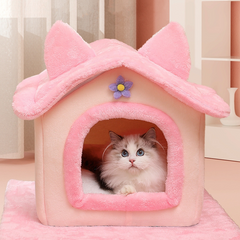 Cute Red House Princess Cat Litter