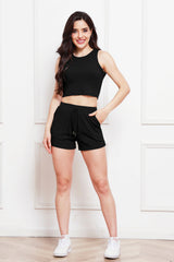 Tank and Drawstring Shorts Set