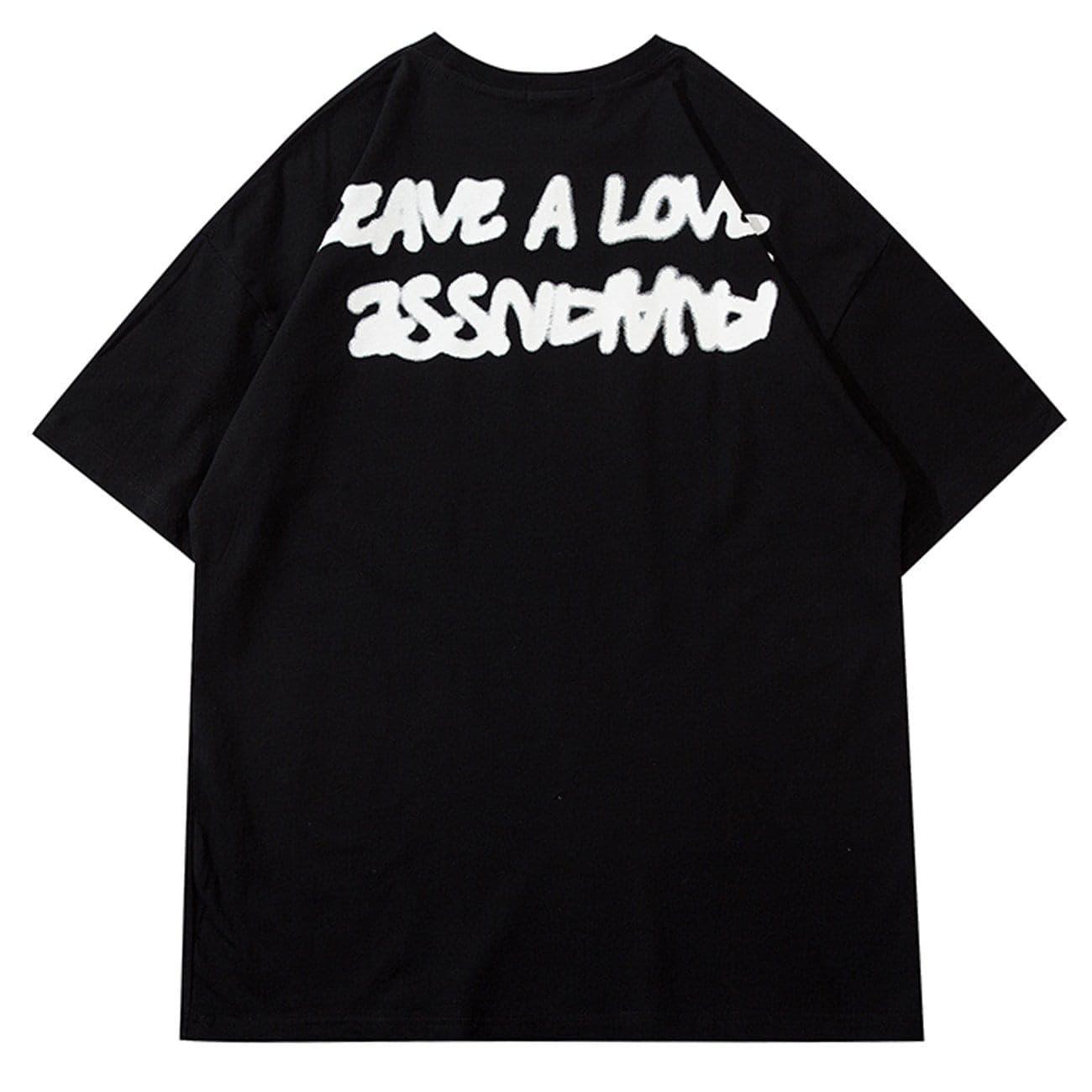 Fire Flame Heart Print Tee