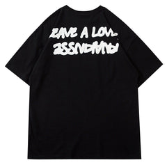 Fire Flame Heart Print Tee