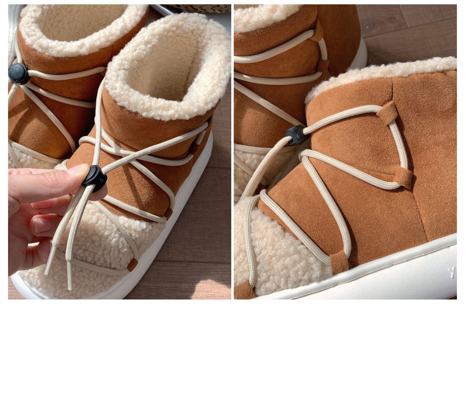 Retro Lace Up Bread Shoes