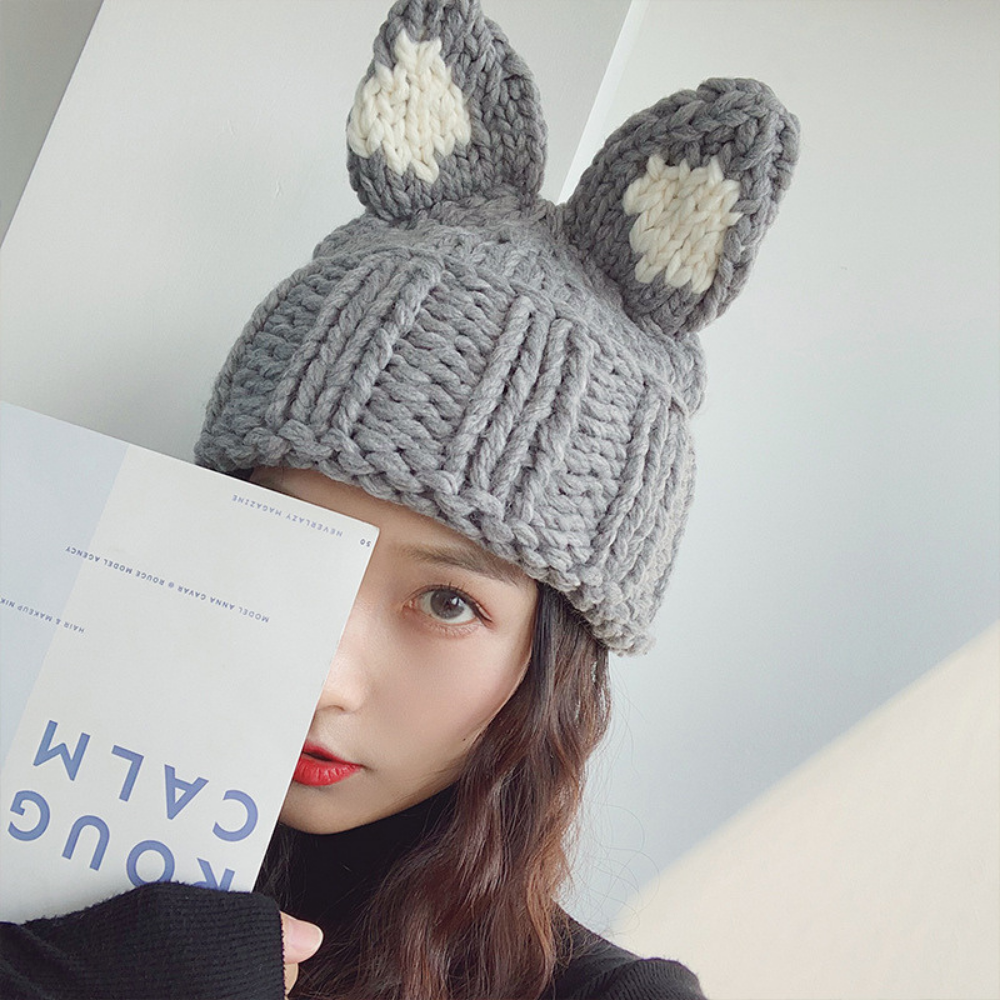 Cat Ears Woolen Hat