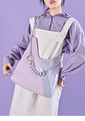 Y2k Purple Stitching Style Bag