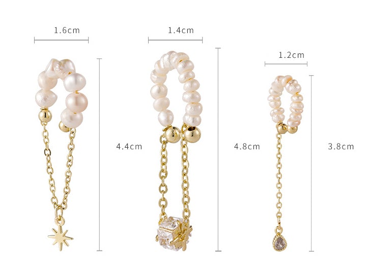 Freshwater Pearl Tassel Ear Cuff