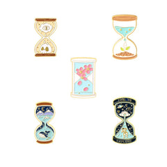 Time Hourglass Shape Pins