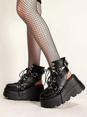Straps Platform Martin Sandals