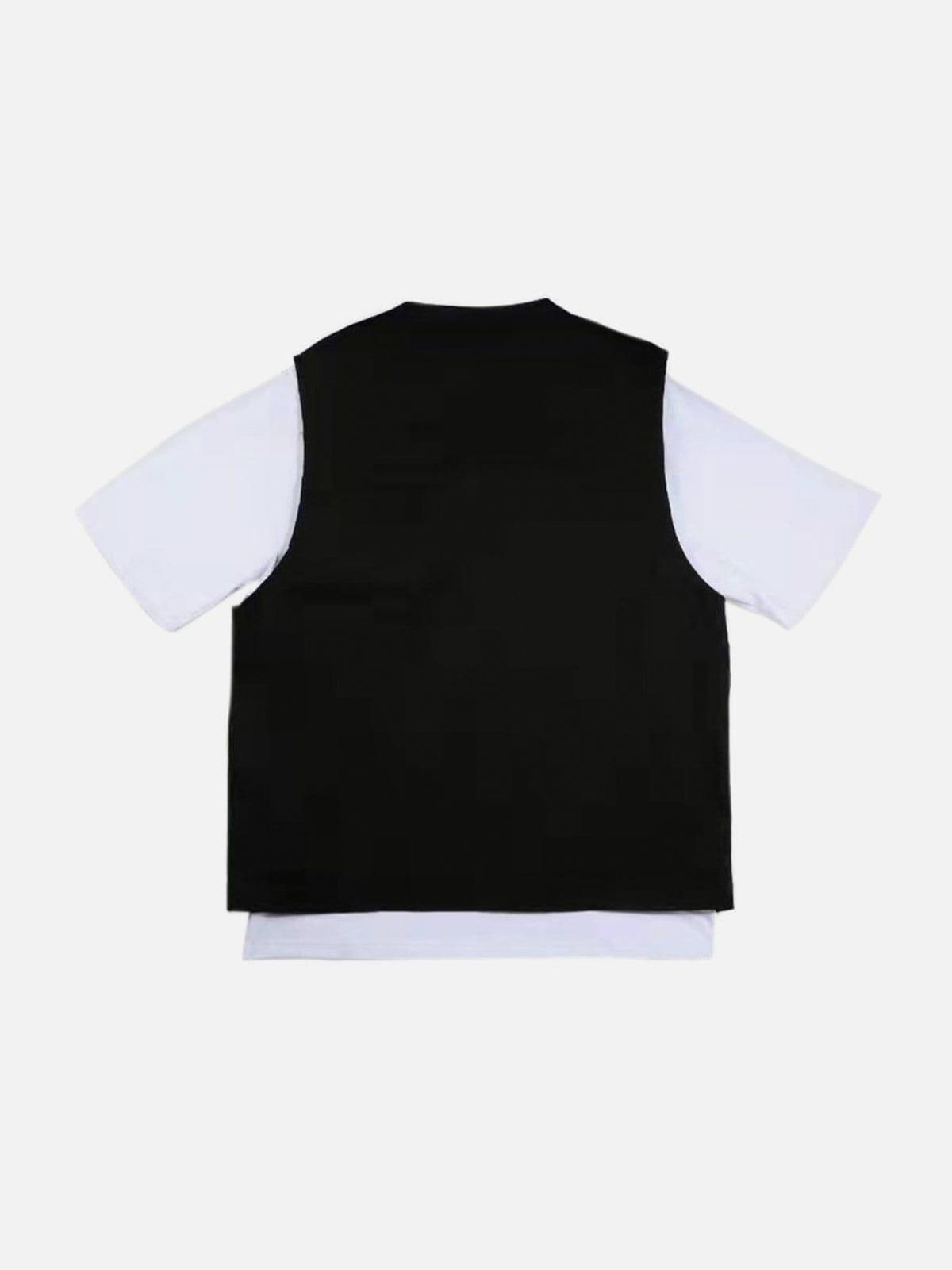 Vintage Multi Pockets Button Vest