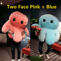 Double-sided Flip Face Octopus Changing Face Mood Trumpet Octopus Pillow Plushtoy