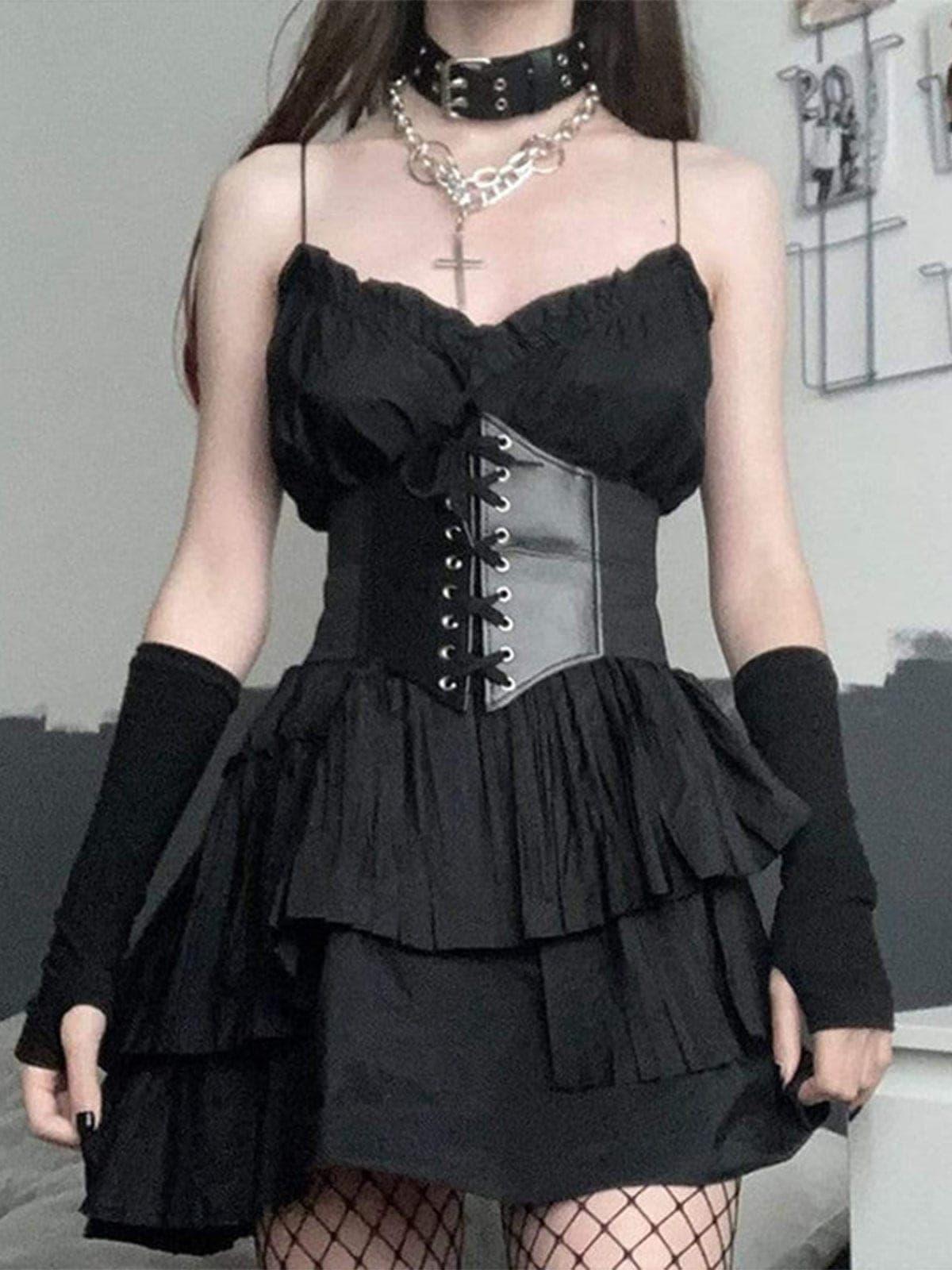 Punk Dark Irregular PU Belt