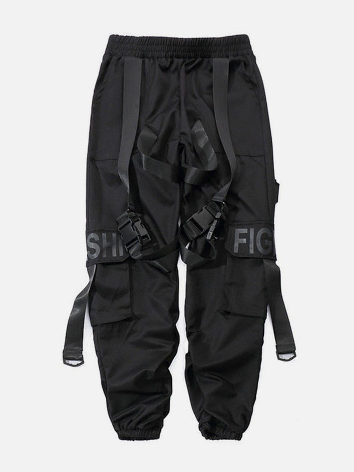 "Streamer buckle" Cargo Pants