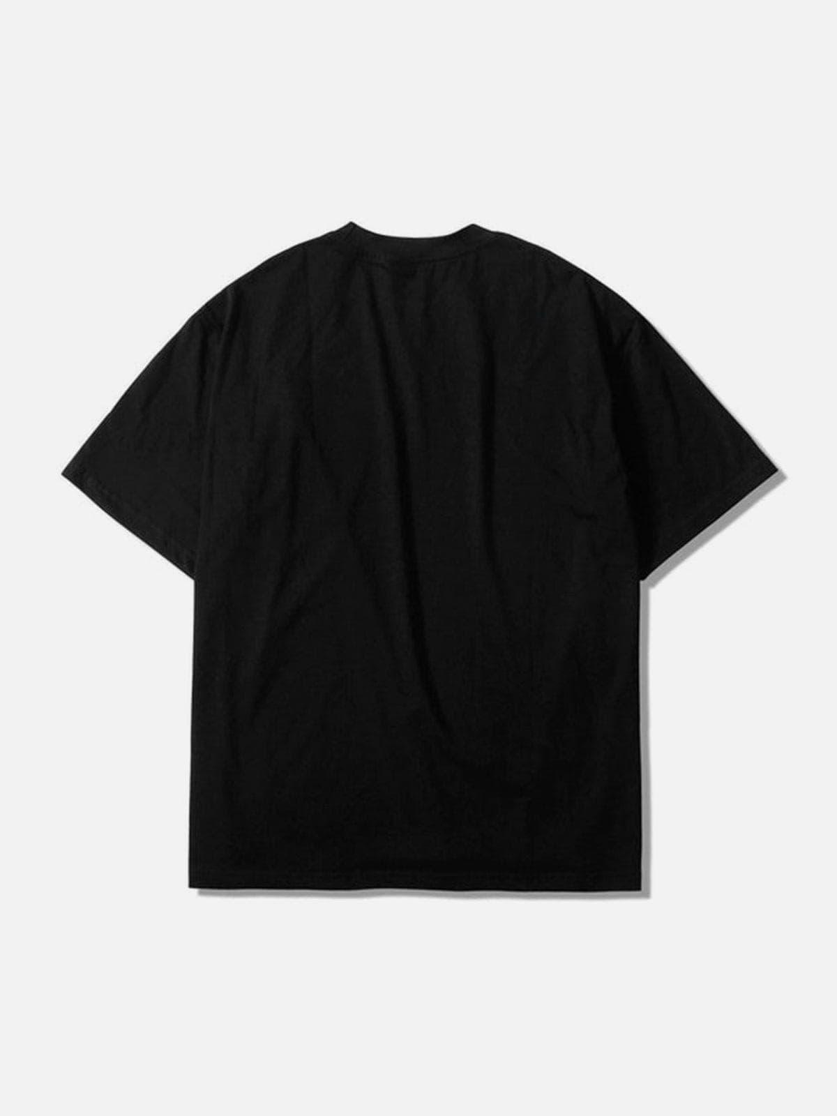 Dark Ghost Print Cotton Tee