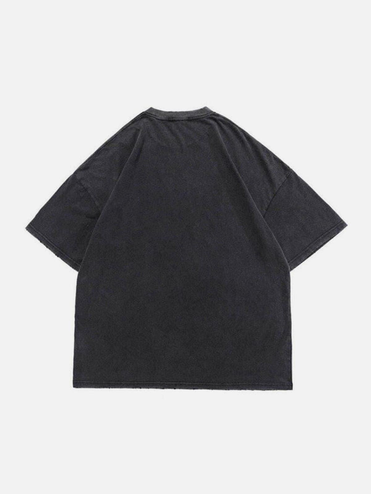 Dark Graffiti Oversized Tee