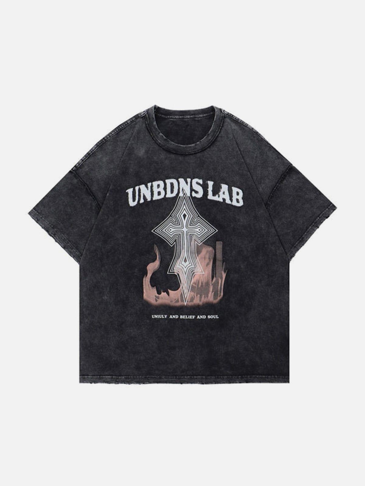 Cross Flame Washed Graphic Tee