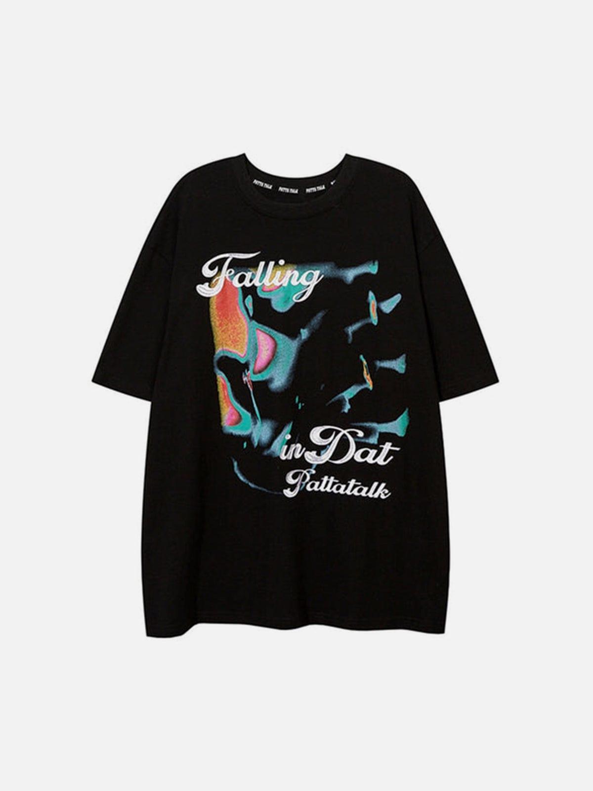 Letter Graffiti Graphic Tee