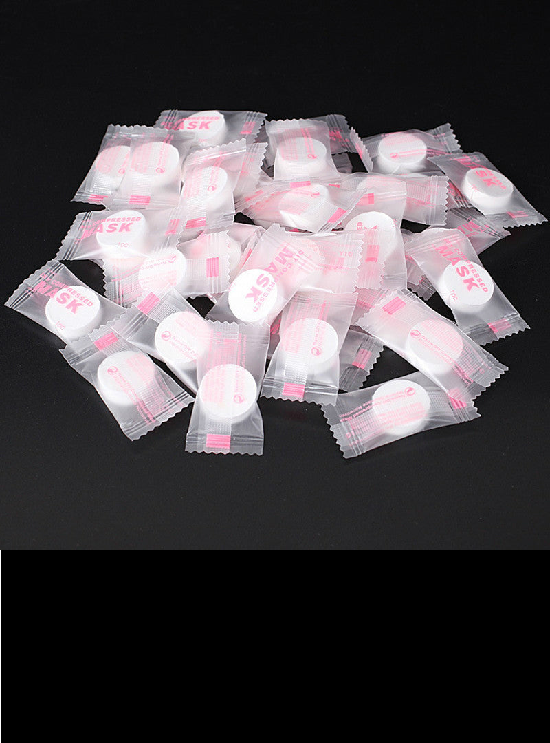 50pcs/pack Compressed Facial Face Mask Women