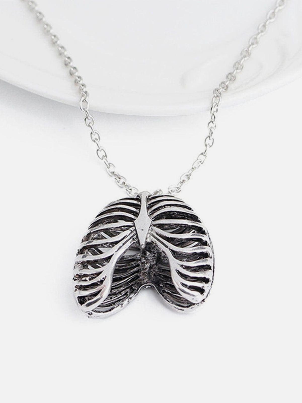 Human Thoracic Skeleton Necklace