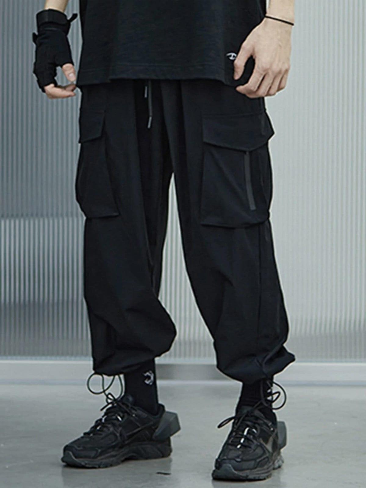 Multi Pockets Drawstring Cargo Pants