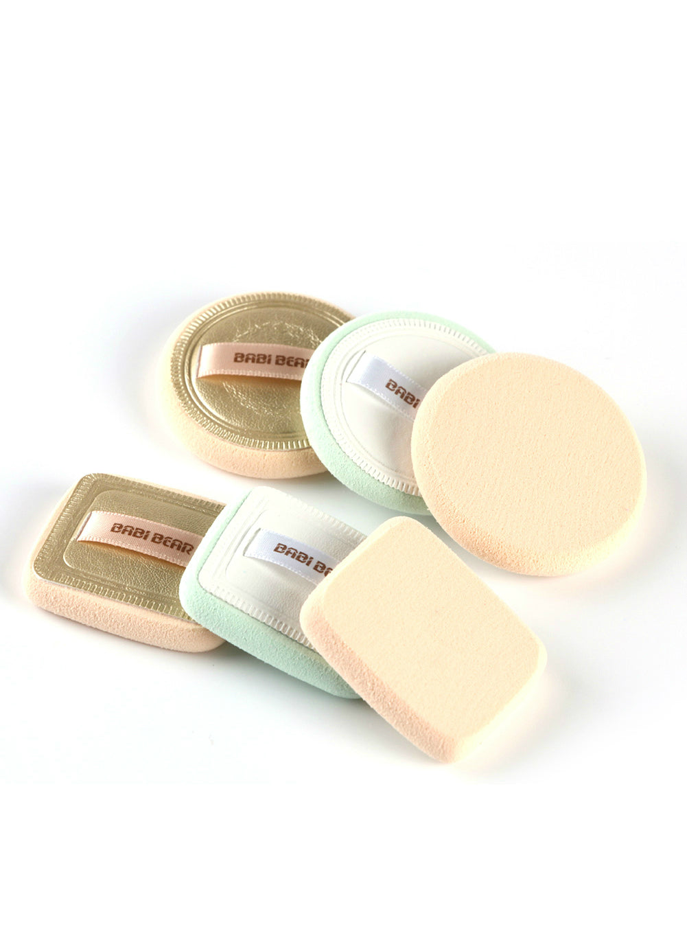 2Pcs Powder Cosmetic Puff Ribbon Soft Makeup