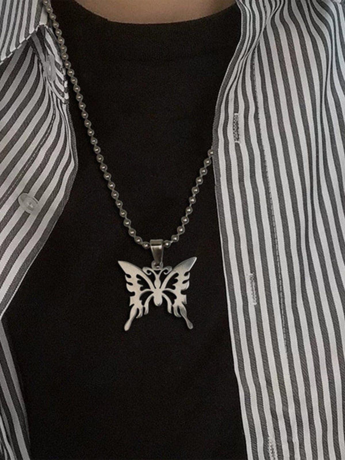 Punk Butterfly Necklace
