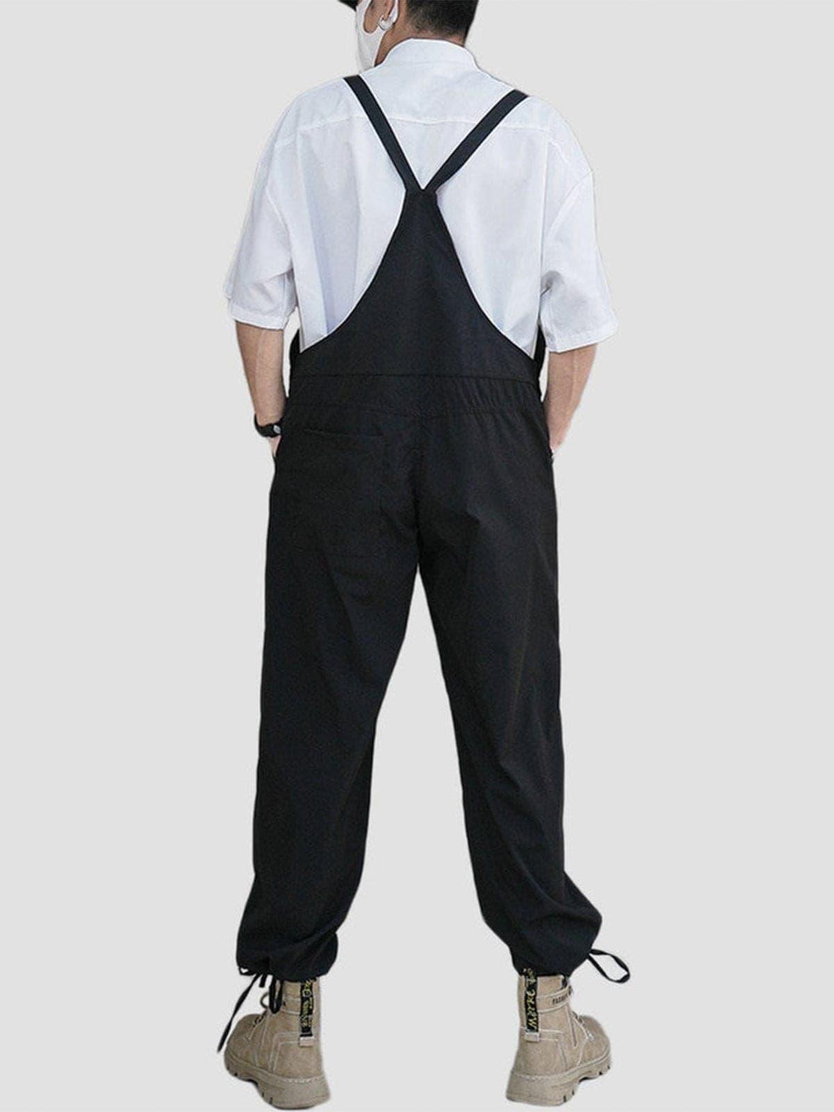 Bandage Ribbons Cotton Overalls