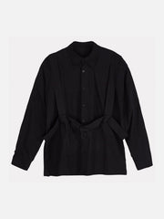 Dark Function Strap Oversized Long Sleeve Shirt