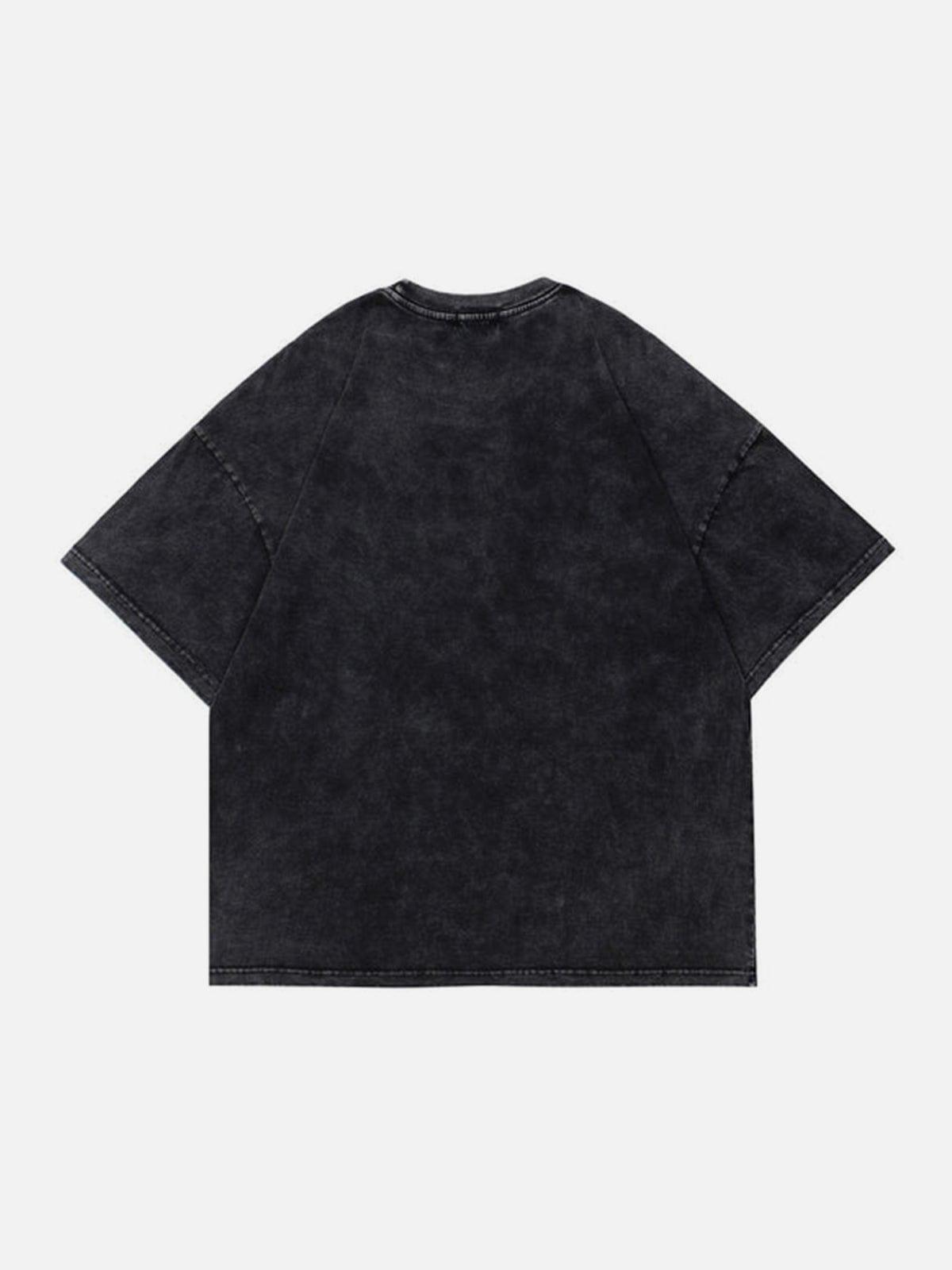 Unreal Cross Letters Washed Graphic Tee