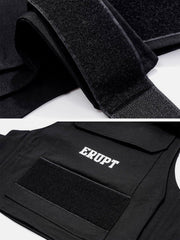 Techwear Velcro Print Pockets Vest