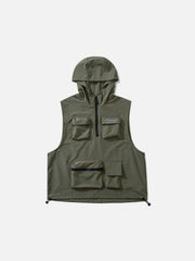 Half Zipper Hood Vest