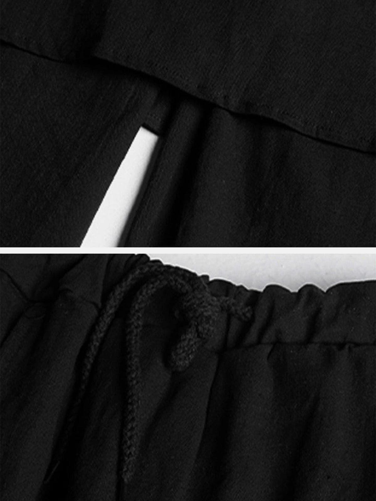 Dark Irregular Harem Pants