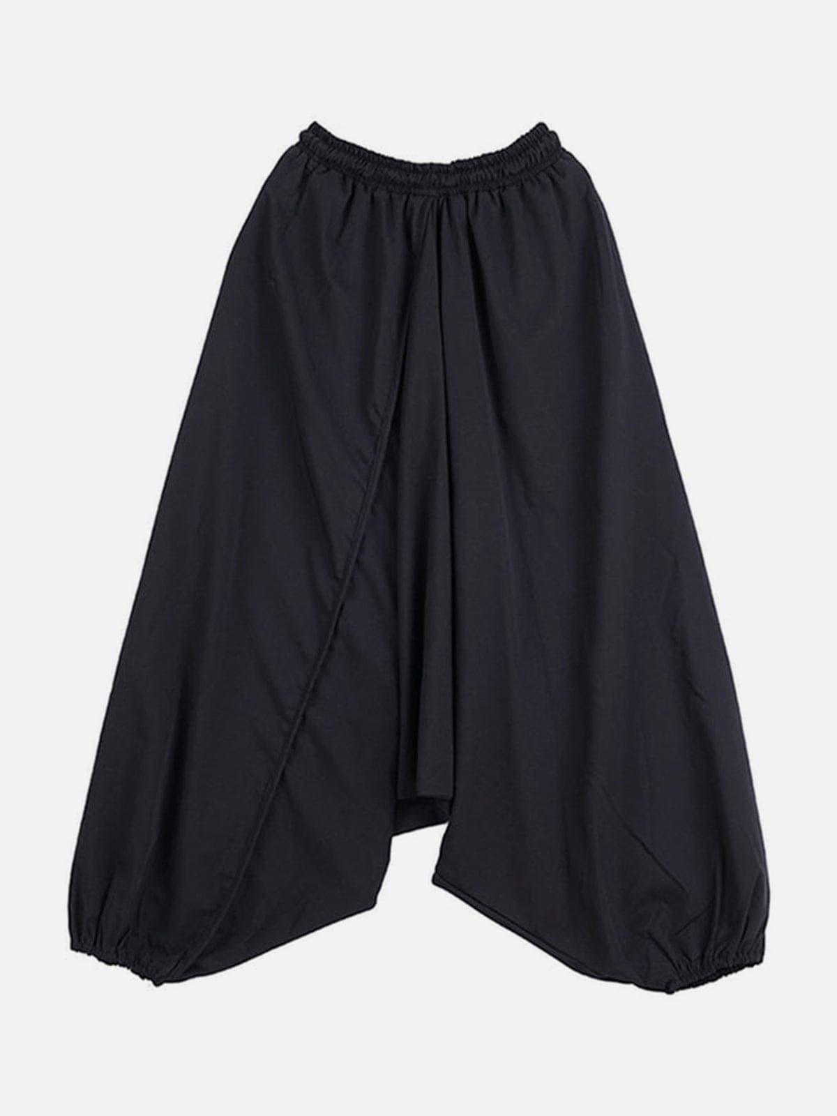 Dark Cross Crotch Oversized Pants
