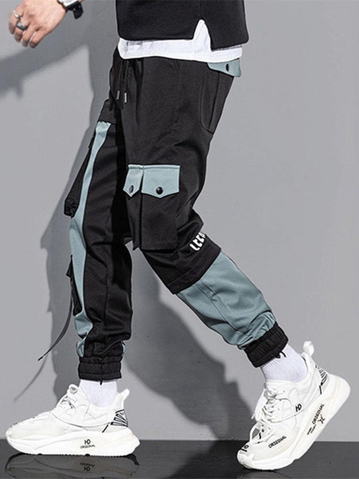 Techwear Patchwork Pockets Cargo Pants