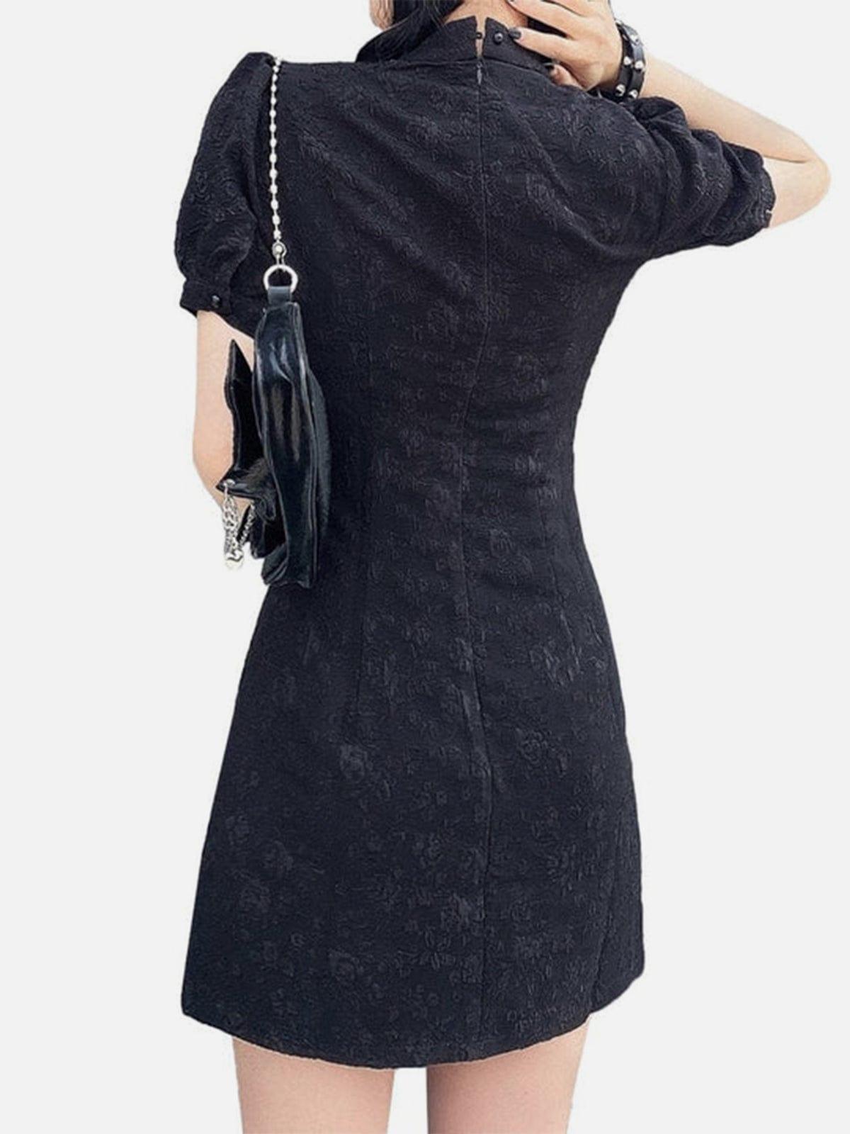 Dark Personalized Hollow Design Dress