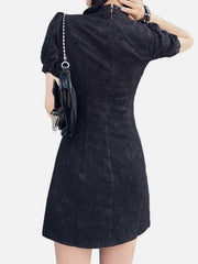 Dark Personalized Hollow Design Dress