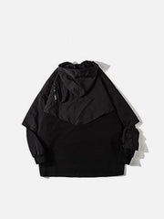 Fake Two Shawls Hoodie