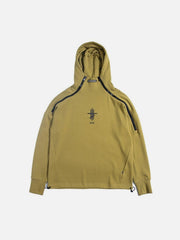 Functional Double Zipper Turtleneck Hoodies